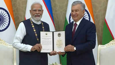 File photo: PM Modi receives Uzbekistan's top State honour 'Oliy Darajali Dustlik', says India, Uzbek will become "united voice for Global South" Ahead of SCO, Uzbekistan joins India in condemning cross-border terrorism