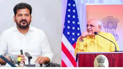 Telangana CM Revanth Reddy; Gujarat CM Bhupendra Patel 'Double standard': Overseas Congress on denial to Revanth Reddy, nod for Gujarat CM's US visit