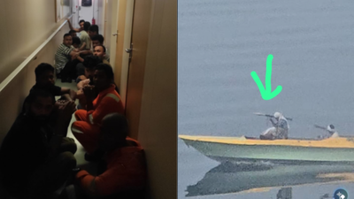 Seafarers take cover as small boats surround vessel in Hormuz Watch: Indian seafarers take cover as vessel passing through Hormuz came under attack in April