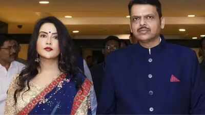 Chief minister Devendra Fadnavis, his wife Amruta Fadnavis (File Photo) 'Festivals are inclusive': Amruta Fadnavis opposes VHP call to bar Muslims from Navratri events