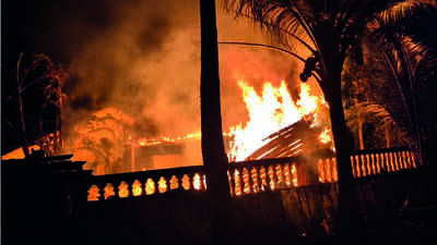 The cottages were situated at Monteiro Waddo and were shut at the time of the fire Hyderabad fire: Food stall catches fire in Puppalaguda area