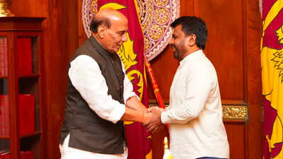 Defence minister Rajnath Singh meets Sri Lankan president Anura Kumara Dissanayake India considers it a responsibility, not a favour, to provide aid to Sri Lanka as first responder: Rajnath to president Dissanayake