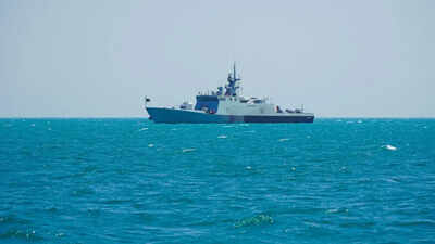 The ministry said the Pakistani Charge d’Affaires was advised to convey to the concerned authorities (file photo) India, Pakistani naval ships collide in international waters; MEA calls conduct 'unprofessional'
