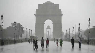 File photo: People and Children enjoy the rain near India Gate during a monsoon shower, in New Delhi (Picture credit: ANI) India's monsoon rainfall ends 13% below normal, fourth-lowest since 2001