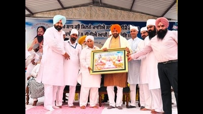 Comparing healthcare allocations, Saini said his state had earmarked ₹12,840 crore for health services, against ₹7,787 crore in Punjab. (HT Photo) Comparing healthcare allocations, Saini said his state had earmarked ₹12,840 crore for health services, against ₹7,787 crore in Punjab. (HT Photo)