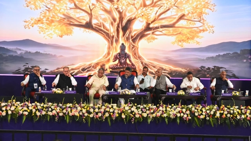Dignitaries at the inauguration of the Ramaiah Institute of Science and Management and foundation-laying ceremony for Nareyana Pragnalaya in Bengaluru. Ramaiah Group expands its educational legacy with the inauguration of RISM, foundation laying of Nareyana Pragnalaya