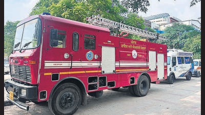 Fire brigade vehicle remains stationed for four months; paediatric ward unused amid safety concerns. (HT File) Fire brigade vehicle remains stationed for four months; paediatric ward unused amid safety concerns. (HT File)