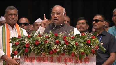 File photo: Targeting PM Modi further, Kharge called the prime minister a “habitual liar” BJP calls protest over Kharge’s ‘baap’ remark