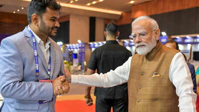File photo: Prime Minister Narendra Modi during the inauguration of the Emerging Science, Technology and Innovation Conclave 2026, in New Delhi. Build AI to secure systems, serve humanity: PM Modi