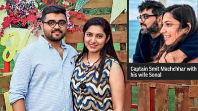 Captain Smit Machchhar with his wife Sonal Captain Smit Machchhar: A steady hand, in and out of the cockpit