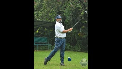 Simran Gujral of TAC Eagles in action on the third day of the tournament at Chandigarh Golf Club on Wednesday . (HT Photo) Simran Gujral of TAC Eagles in action on the third day of the tournament at Chandigarh Golf Club on Wednesday . (HT Photo)