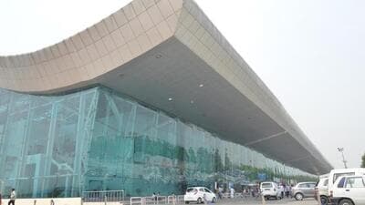 The Sri Guru Ram Das Jee International Airport in Amritsar, located just 25km from the India-Pakistan border, has heightened security concerns as border units routinely intercept cross-border rogue drones delivering narcotics and contraband into Punjab. (HT file photo) The Sri Guru Ram Das Jee International Airport in Amritsar, located just 25km from the India-Pakistan border, has heightened security concerns as border units routinely intercept cross-border rogue drones delivering narcotics and contraband into Punjab. (HT file photo)