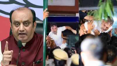 BJP hits Rahul Gandhi over EC meeting demand, calls protest ‘drama’ 'Expert in theatrics': BJP its out at Rahul Gandhi over protest 'drama', row over meeting EC