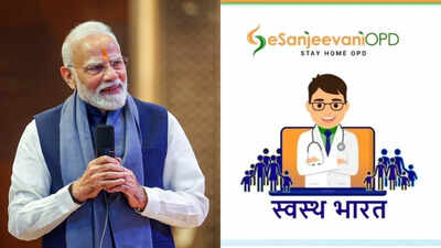 PM Modi outlines key milestones in 139th 'Mann Ki Baat' (file photo) From Andamans to Zanskar, e-Sanjeevani bridges distances, posts 50cr consultations