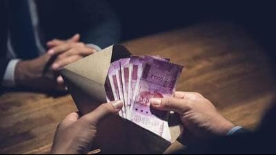As part of a trap, the ACB team arrested all three accused after the ₹3 lakh was allegedly handed over to them on the office premises. (HT File) As part of a trap, the ACB team arrested all three accused after the ₹3 lakh was allegedly handed over to them on the office premises. (HT File)
