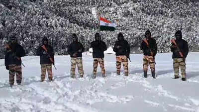 A file photo of ITBP personnel near Indo-China border. (ANI) 'India is very strong, watch Dhurandhar': Arunachal minister on ITBP chief's remarks on China border
