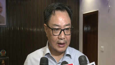 File photo: Union minitister Kiren Rijiju Opposition may gather 15,000 people but ballot will decide fate of government: BJP