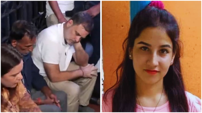 Congress MP arrived at India Gate to meet the protesting parents of Ankita Bhandari, who was murdered in 2022 Rahul & Priyanka meet Ankita Bhandari's parents at India Gate; all about 2022 Uttarakhand murder case