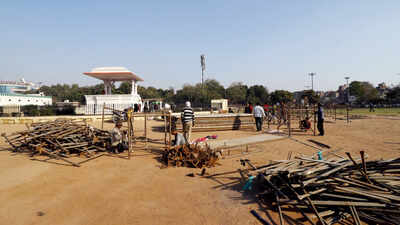 A view of Ramlila Maidan, designated as a protest site along with two news venues,. (PTI photo) Ramlila Maidan: The ground where protests dealt a blow to Congress government, twice