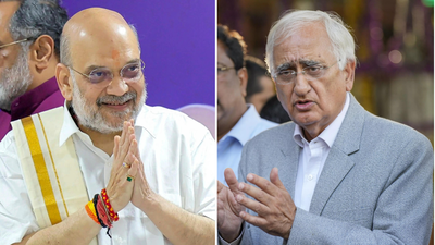 Khurshid said the party accorded Patel the respect he deserved 'You're damaging his image': Congress counters Amit Shah's 'sideline Patel' charge