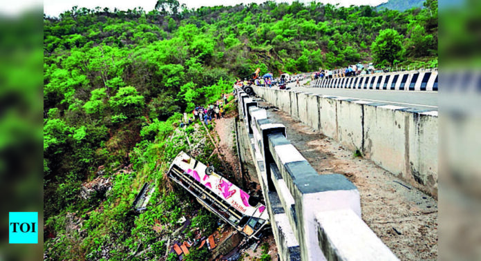 10 dead, 57 hurt as bus with Vaishno Devi pilgrims falls into Jammu ...
